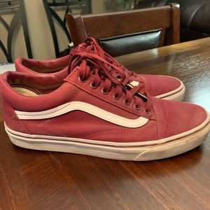 Vans old skool 10.5 maroon mens